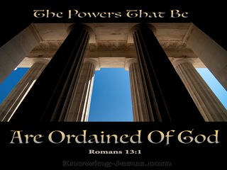Romans 13:1 There Is No Power But Of God (beige)